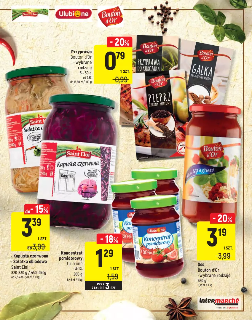 Gazetka promocyjna Intermarche - Warto wybrać - ważna 27.04 do 10.05.2021 - strona 13 - produkty: Gin, Koncentrat pomidorowy, Ocet, Podravka, Ponti, Pudliszki, Sałat, Sałatka, Sos, Vegeta