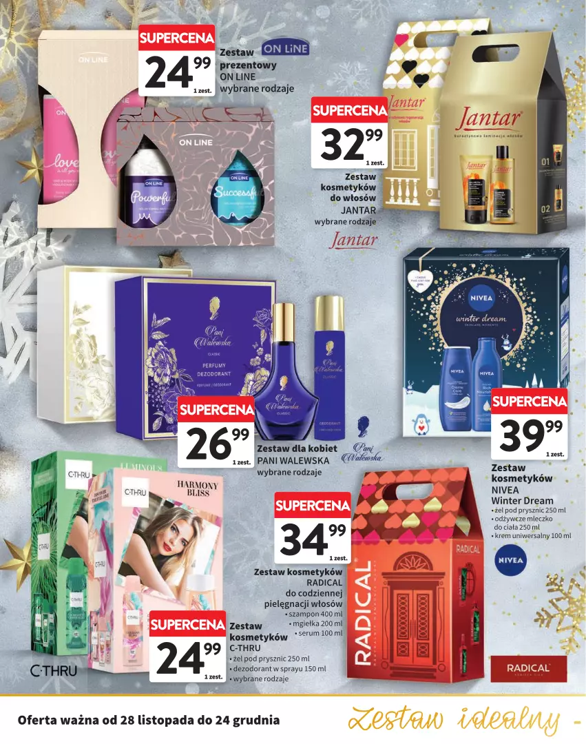 Gazetka promocyjna Intermarche - ważna 28.11 do 24.12.2024 - strona 26 - produkty: C-Thru, Dezodorant, Krem uniwersalny, Mleczko, Mleczko do ciała, Nivea, Perfum, Rum, Ser, Serum, Szampon, Top