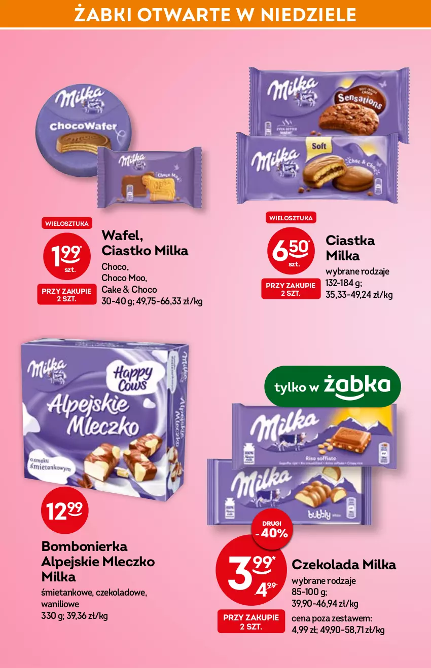 Gazetka promocyjna Żabka - ważna 16.02 do 22.02.2022 - strona 36 - produkty: Ciastka, Czekolada, Milka, Mleczko