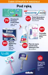 Gazetka promocyjna Żabka - Gazetka - ważna od 22.02 do 22.02.2022 - strona 44 - produkty: Pampers, Papier, Clin, Velvet, Venus, Szynka, Ręcznik, Chusteczki, Gillette, Maszynka, Płyn do mycia, Maszynka do golenia, Sensodyne