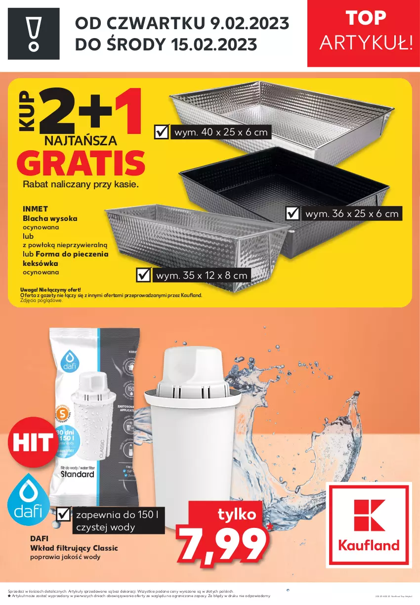 Gazetka promocyjna Kaufland - ZAPOWIEDŹ NASTĘPNEJ OFERTY - ważna 02.02 do 08.02.2023 - strona 1 - produkty: Forma do pieczenia, Gra, Keksówka, Piec, Sok, Top, Waga, Wkład filtrujący