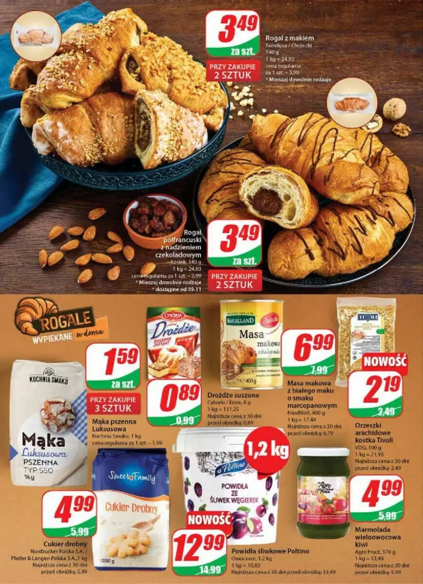 Gazetka promocyjna Dino - ważna 08.11 do 14.11.2023 - strona 21 - produkty: Fa, Mąka, Mąka pszenna, Rogal