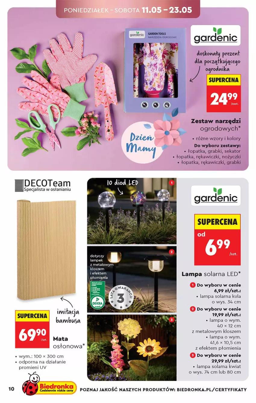 Gazetka promocyjna Biedronka - Okazje Tygodnia - ważna 09.05 do 23.05.2026 - strona 10 - produkty: Gra, Lampa, Noż, Nożyczki, Por, Sekator, Top, Zestaw narzędzi