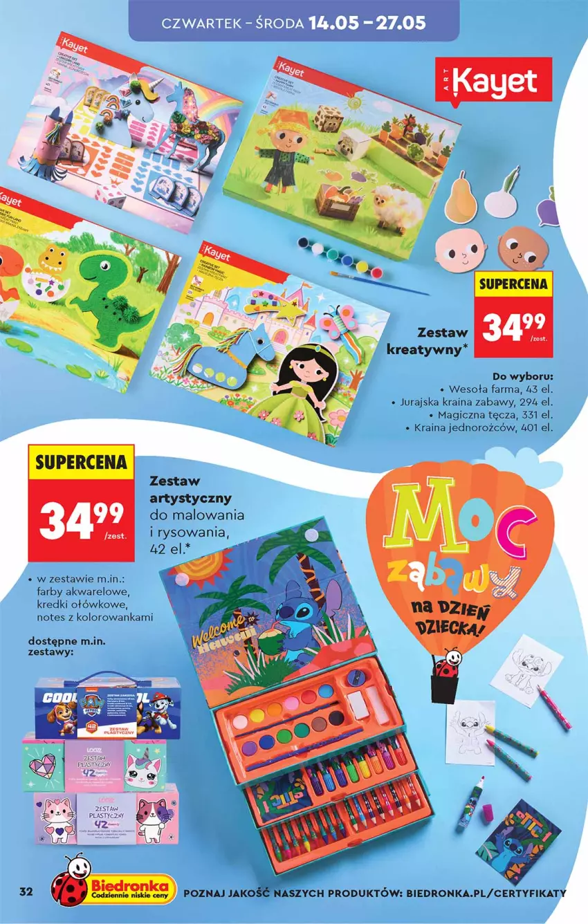 Gazetka promocyjna Biedronka - Okazje Tygodnia - ważna 09.05 do 23.05.2026 - strona 32 - produkty: Fa, Kolorowanka