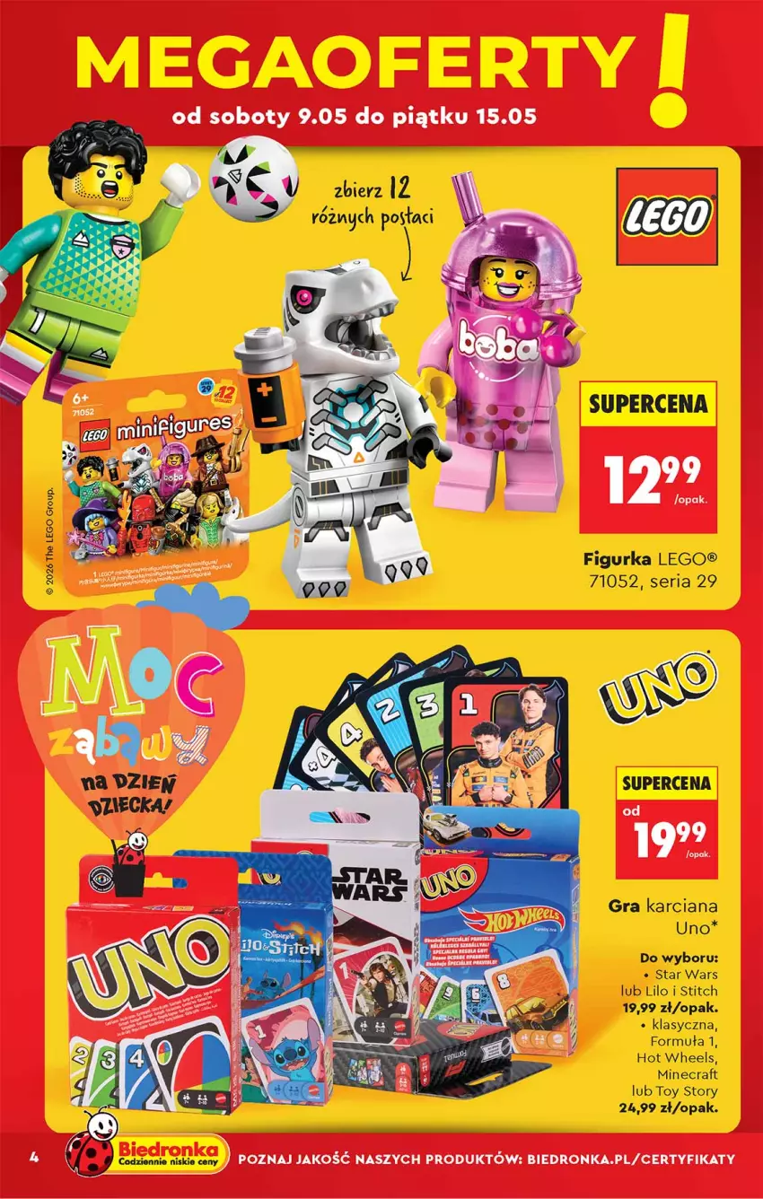 Gazetka promocyjna Biedronka - Okazje Tygodnia - ważna 09.05 do 23.05.2026 - strona 4 - produkty: BIC, Gra, Hot Wheels, LEGO, Minecraft, Ser, Star Wars