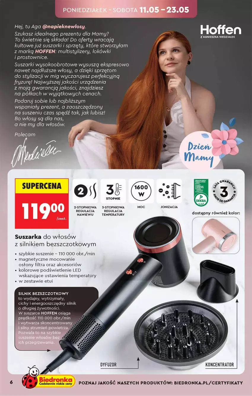 Gazetka promocyjna Biedronka - Okazje Tygodnia - ważna 09.05 do 23.05.2026 - strona 6 - produkty: JBL, Półka, Sok, Suszarka, Suszarki, Top