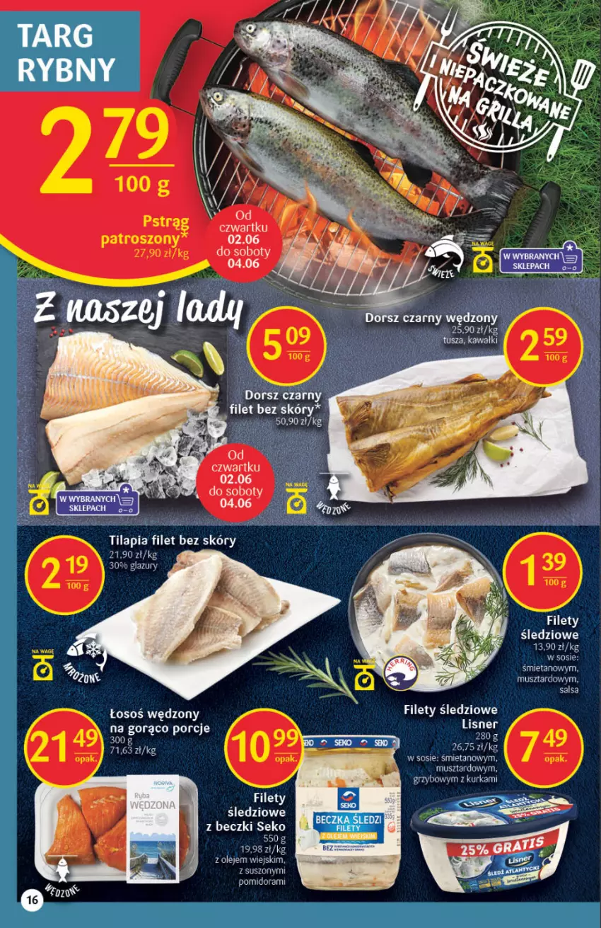 Gazetka promocyjna Delikatesy Centrum - Gazetka DC21 - ważna 02.06 do 08.06.2022 - strona 15 - produkty: Lazur, Mus, Olej, Por, Sos, Tilapia