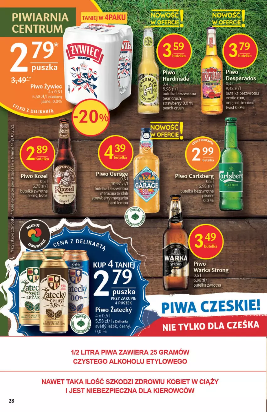 Gazetka promocyjna Delikatesy Centrum - Gazetka DC21 - ważna 02.06 do 08.06.2022 - strona 27 - produkty: Carlsberg, Desperados, Gra, Inka, Piec, Piwa, Piwo, Rum, Warka