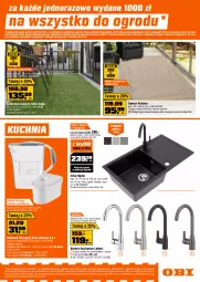 Gazetka promocyjna Obi - Gazetka OBI - Gazetka - ważna od 05.05 do 05.05.2026 - strona 9 - produkty: Dzbanek filtrujący, Top, Sok, Gra, Dzbanek, Bateria kuchenna, Zlew, Kuchnia, Kosz, Syfon, Bateria, Wkład filtrujący, Nawóz, Kosiarka, Dywan