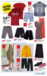 Gazetka promocyjna E Leclerc - Gazetka - ważna od 26.06 do 26.06.2022 - strona 15 - produkty: Spódnica, Ryba, Buty, Szorty, Kosz, T-shirt, Koszula, Spodnie, Sukienka