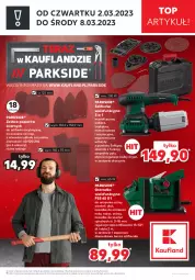 Gazetka promocyjna Kaufland - ZAPOWIEDŹ NASTĘPNEJ OFERTY - Gazetka - ważna od 01.03 do 01.03.2023 - strona 1 - produkty: Parkside, Top, Noż, Gra, Papier, Uchwyty, Tera, Szlifierka