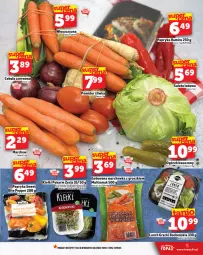 Gazetka promocyjna Topaz - Gazetka - Gazetka - ważna od 05.02 do 05.02.2025 - strona 5 - produkty: Marchewka, Top, Sałata lodowa, Papryka, Ogórek, Sałat