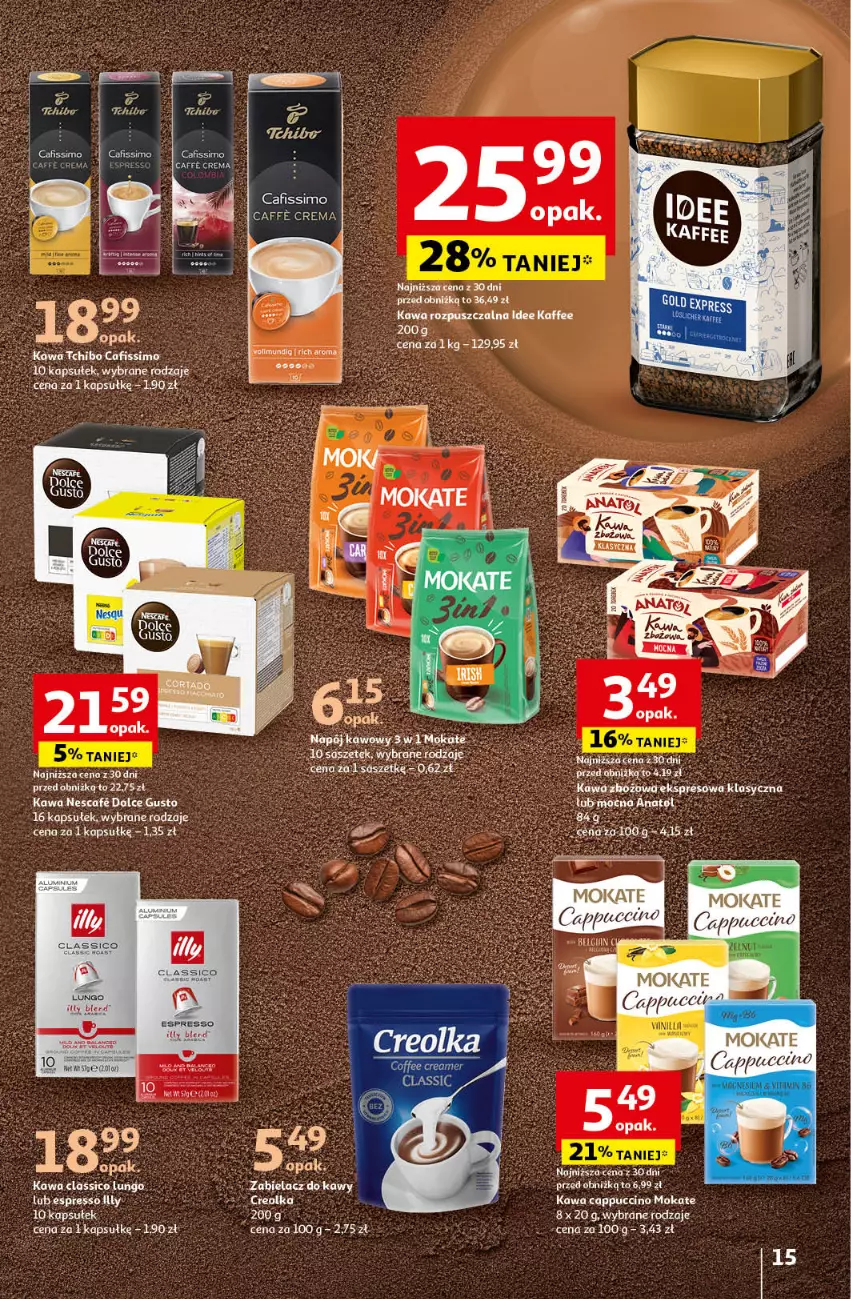 Gazetka promocyjna Auchan - Pewność Niskich Cen Hipermarket - ważna 24.10 do 30.10.2024 - strona 17 - produkty: Cafissimo, Cappuccino, Dolce Gusto, Gra, Kawa, Kawa rozpuszczalna, Napój, Tchibo