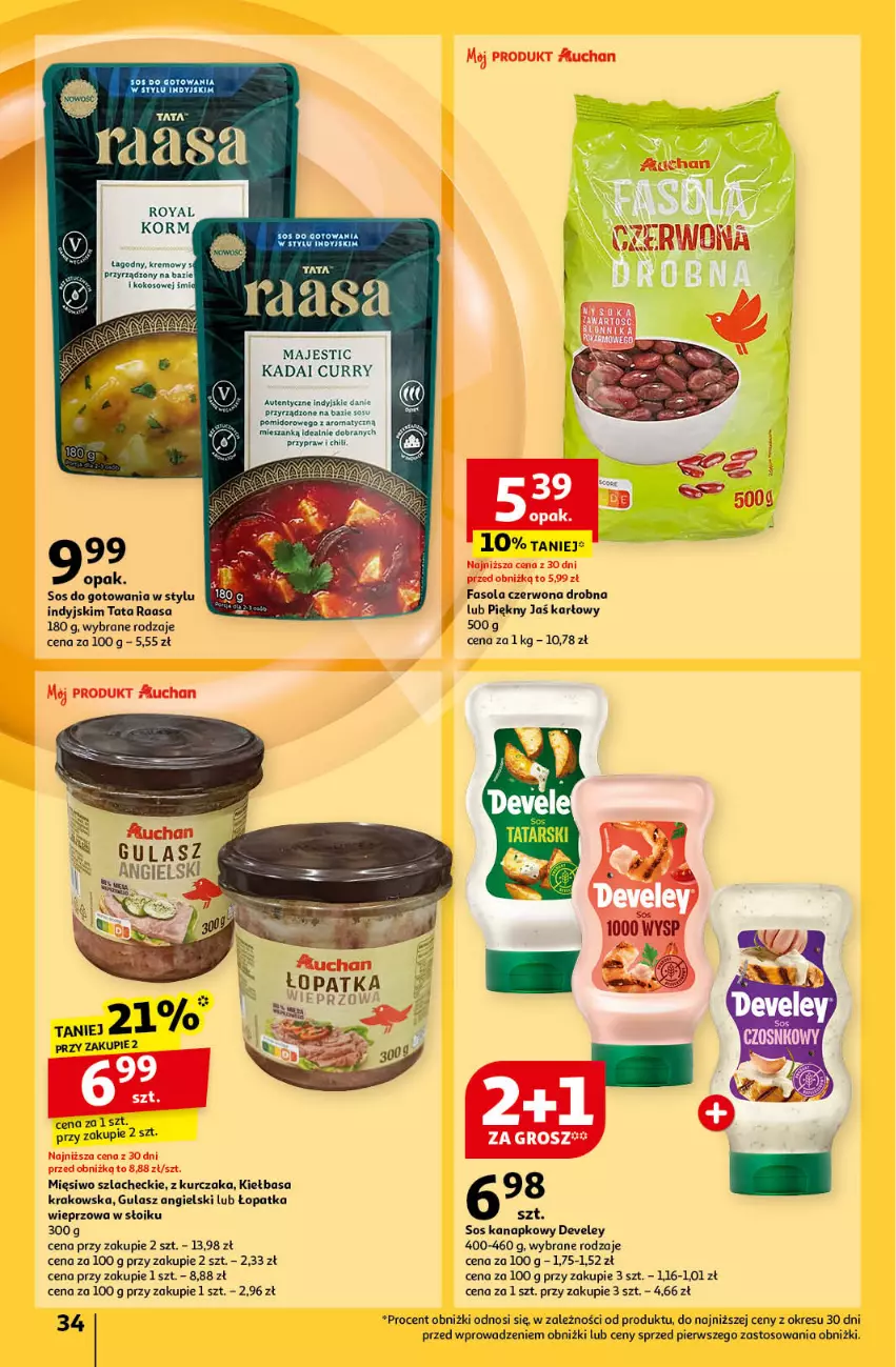 Gazetka promocyjna Auchan - Pewność Niskich Cen Hipermarket - ważna 24.10 do 30.10.2024 - strona 36 - produkty: Fa, Fasola, Kiełbasa, Kurczak, Sos