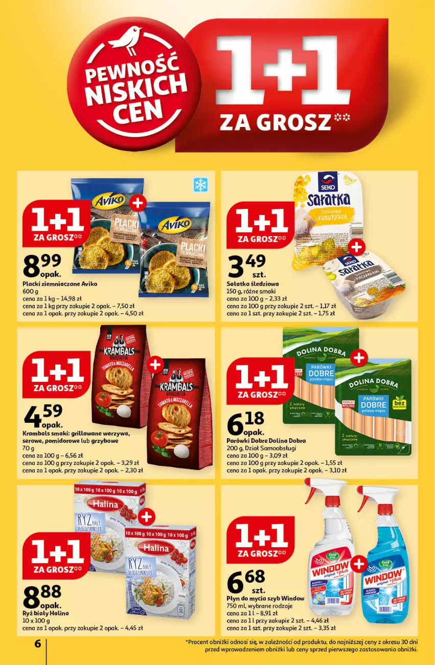 Gazetka promocyjna Auchan - Pewność Niskich Cen Hipermarket - ważna 24.10 do 30.10.2024 - strona 8 - produkty: Grill, Lack, Parówki, Płyn do mycia, Ryż, Sałat, Sałatka, Ser, Warzywa