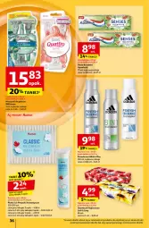 Gazetka promocyjna Auchan - Pewność Niskich Cen Hipermarket - Gazetka - ważna od 30.10 do 30.10.2024 - strona 38 - produkty: Patyczki kosmetyczne, Aquafresh, Dezodorant, Pasta do zębów, Adidas, Senses, Chusteczki, Melon