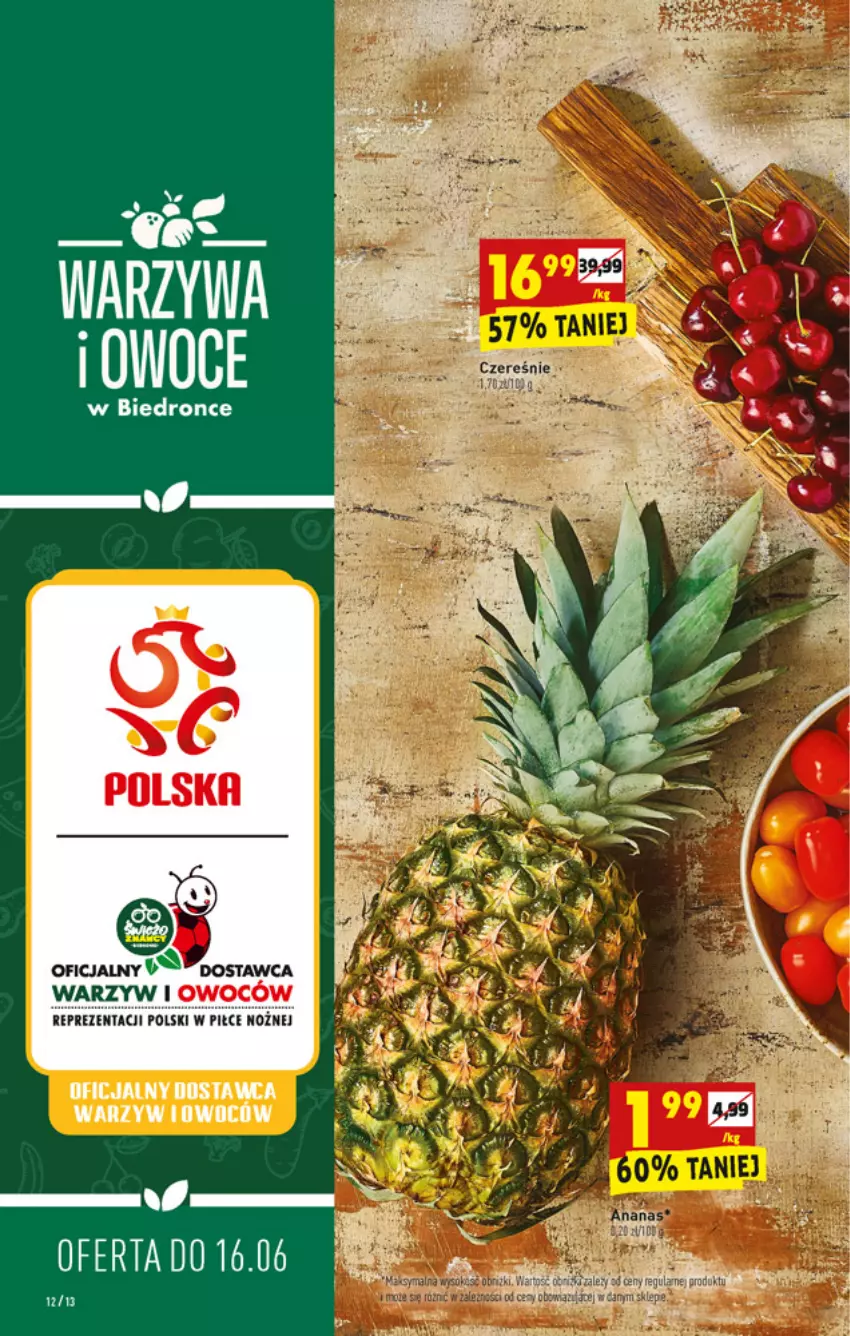 Gazetka promocyjna Biedronka - W tym tygodniu - ważna 14.06 do 19.06.2021 - strona 12 - produkty: Owoce, Warzywa, Warzywa i owoce