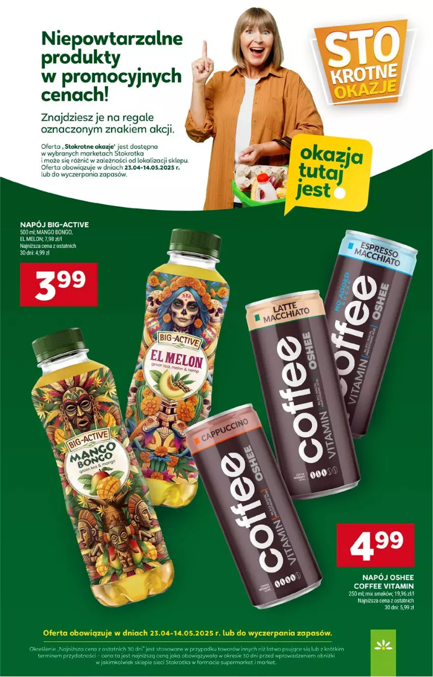 Gazetka promocyjna Stokrotka - Market - ważna 08.05 do 14.05.2025 - strona 15 - produkty: Melon, Napój, Oshee