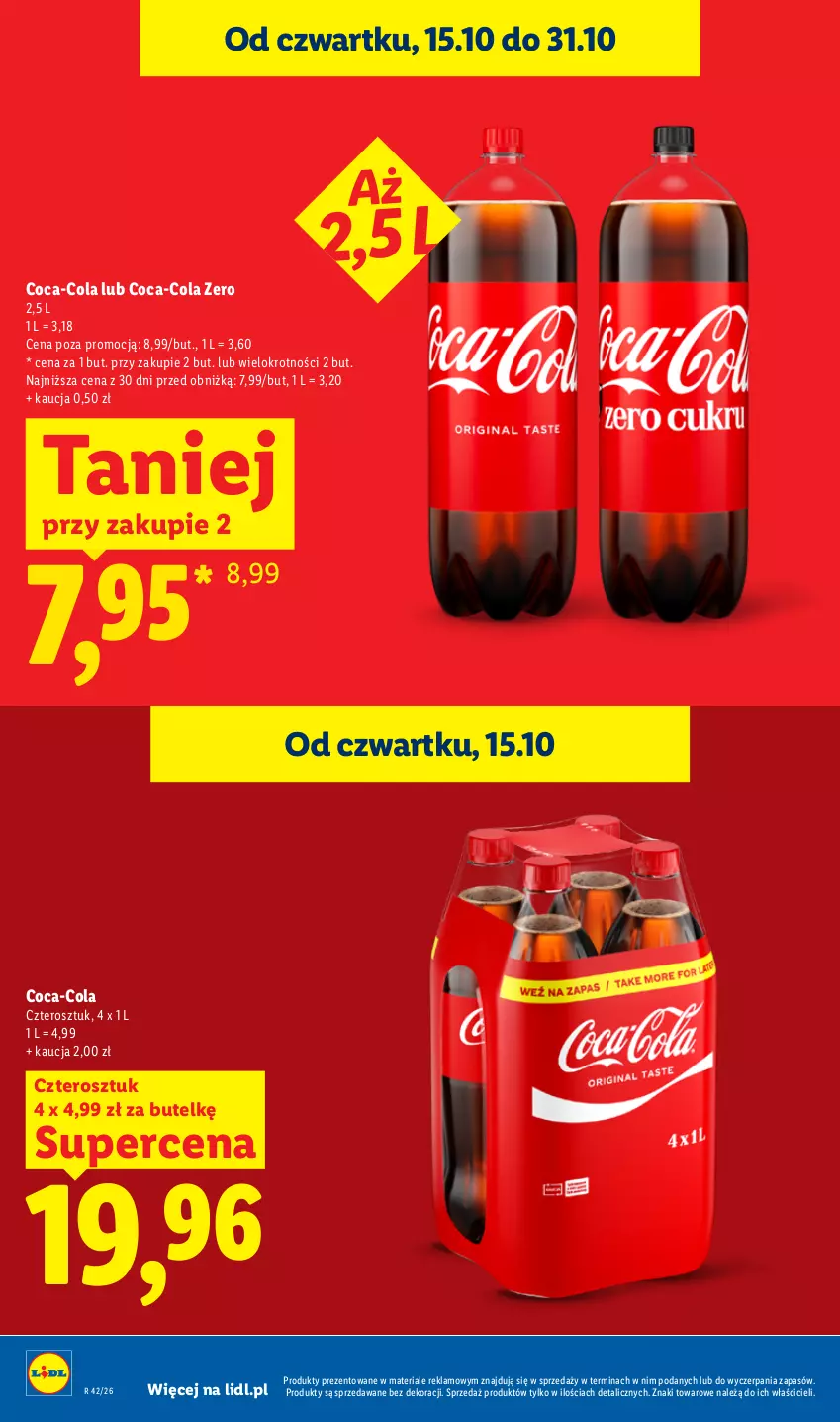 Gazetka promocyjna Lidl - Gazetka - ważna 15.10 do 17.10.2026 - strona 18 - produkty: Coca-Cola