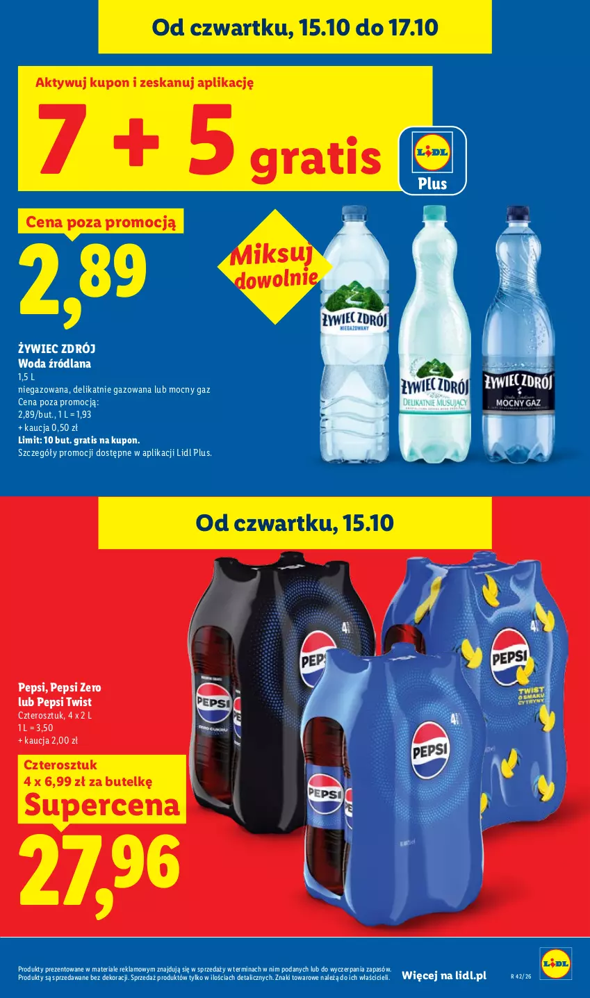 Gazetka promocyjna Lidl - Gazetka - ważna 15.10 do 17.10.2026 - strona 19 - produkty: Gra, LANA, Pepsi, Woda