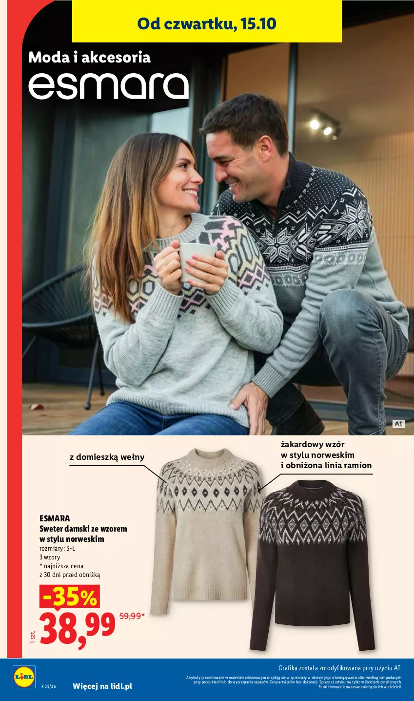 Gazetka promocyjna Lidl - Gazetka - ważna 15.10 do 17.10.2026 - strona 28 - produkty: Gra, Grafika, Moda, Sweter