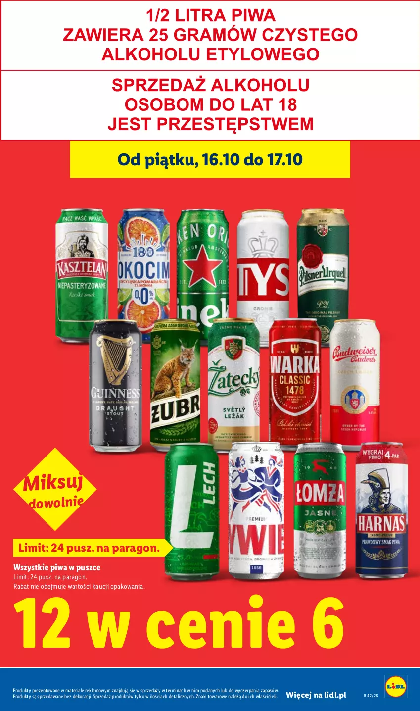 Gazetka promocyjna Lidl - Gazetka - ważna 15.10 do 17.10.2026 - strona 5 - produkty: Piwa