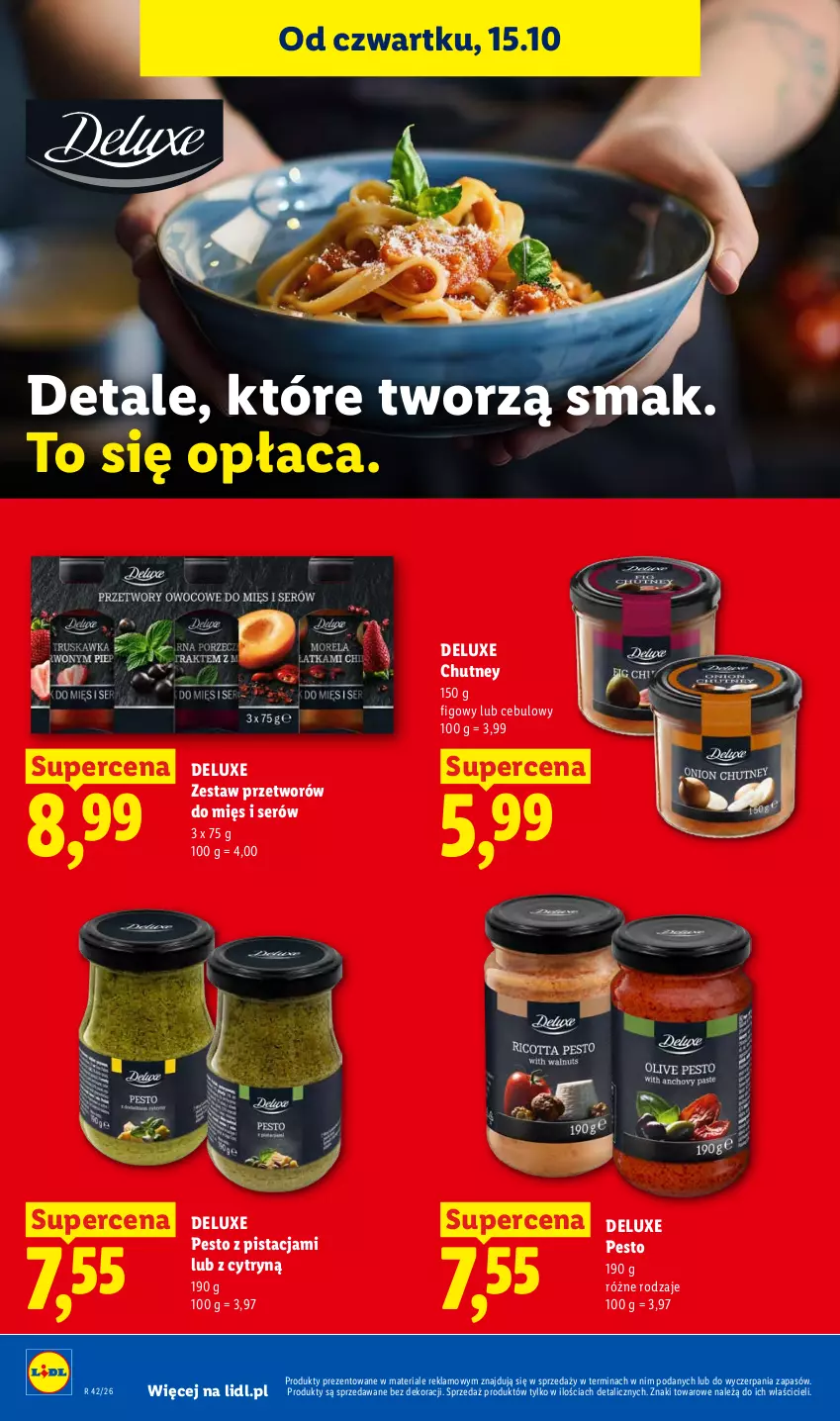 Gazetka promocyjna Lidl - Gazetka - ważna 15.10 do 17.10.2026 - strona 78 - produkty: Pesto, Ser