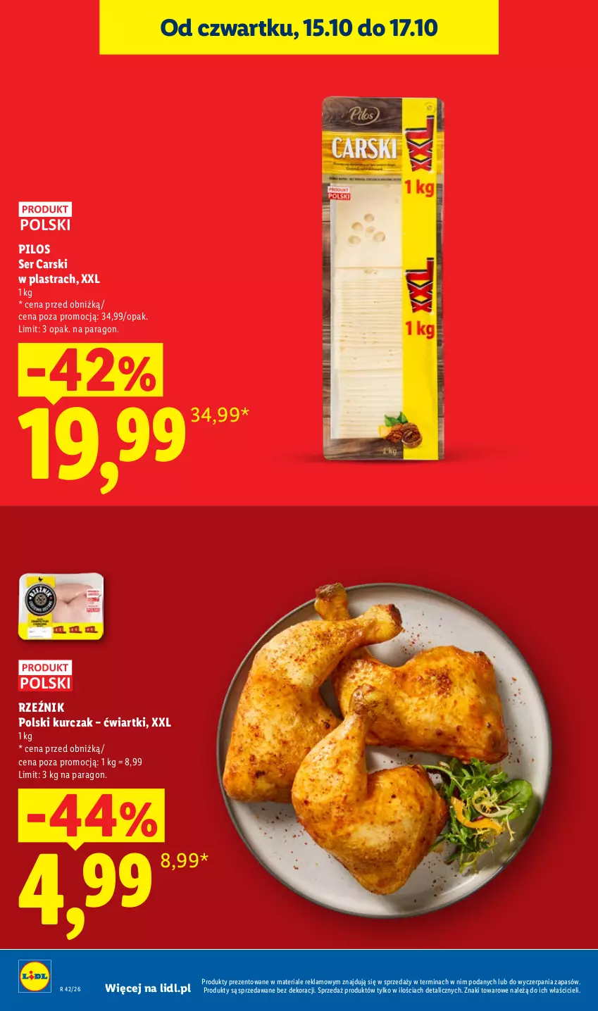 Gazetka promocyjna Lidl - Gazetka - ważna 15.10 do 17.10.2026 - strona 8 - produkty: Cars, Kurczak, Pilos, Ser
