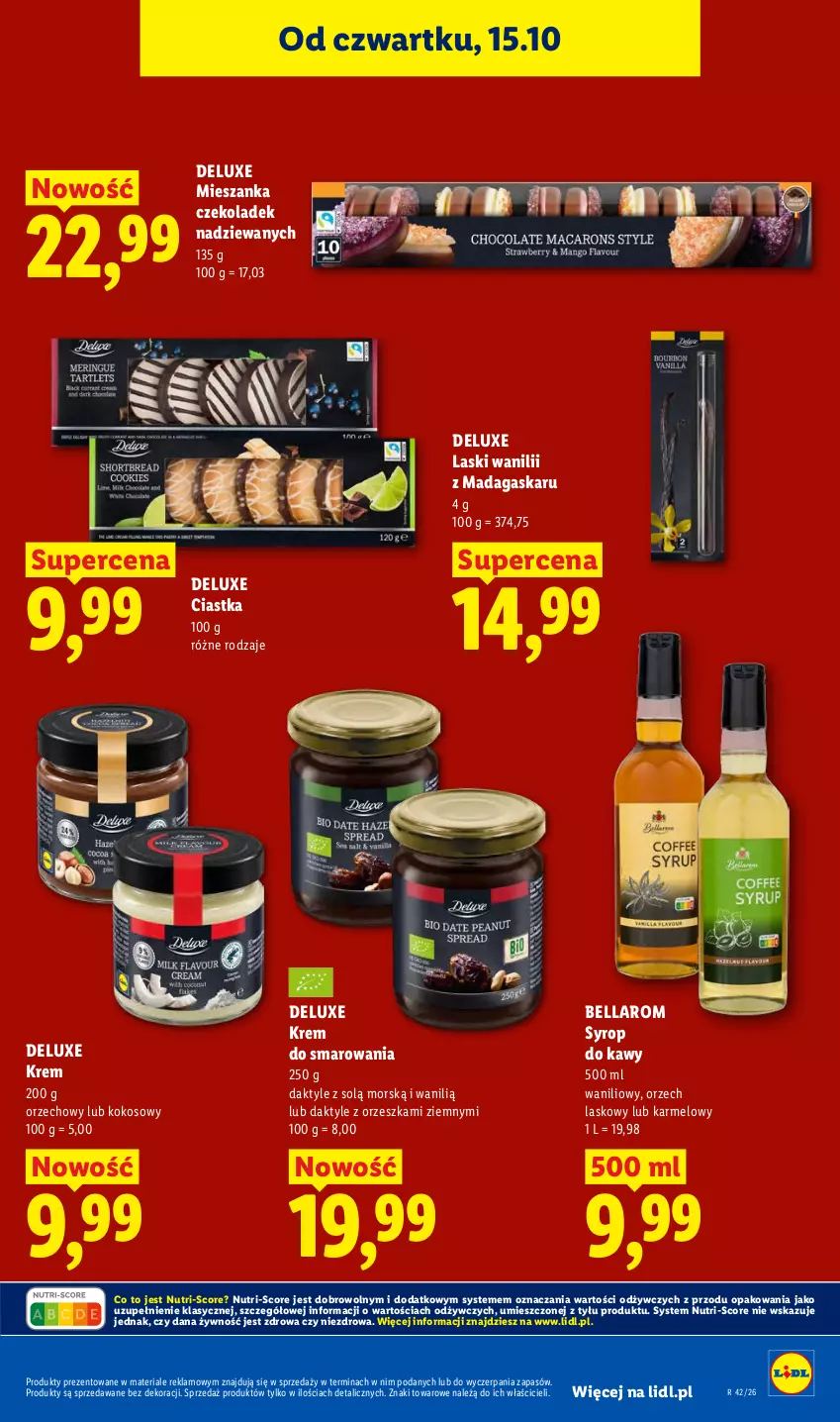 Gazetka promocyjna Lidl - Gazetka - ważna 15.10 do 17.10.2026 - strona 81 - produkty: Bell, Bella, Ciastka, Daktyle, Kokos, Syrop