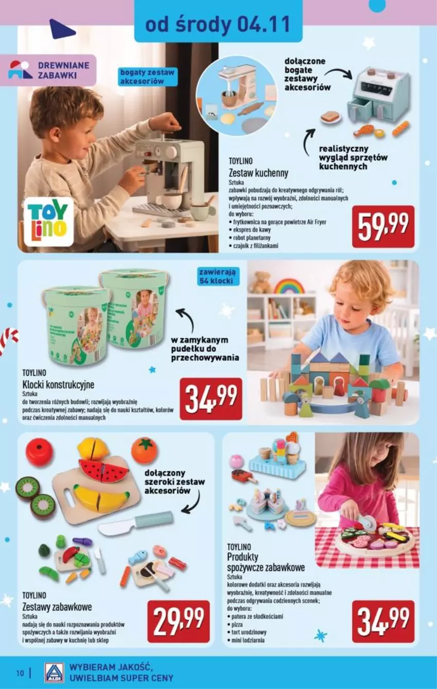 Gazetka promocyjna Aldi - Katalog zabawkowy - ważna 31.10 do 31.10.2026 - strona 10 - produkty: Fa, Frytki, Gry, Jaja, Klocki, LG, Tera