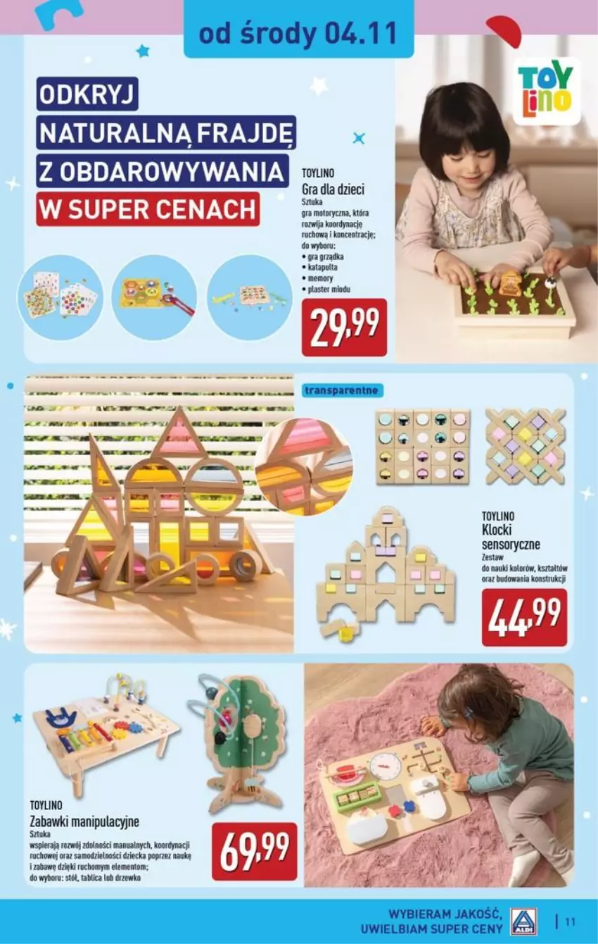 Gazetka promocyjna Aldi - Katalog zabawkowy - ważna 31.10 do 31.10.2026 - strona 11 - produkty: Gra, Klocki, Stół