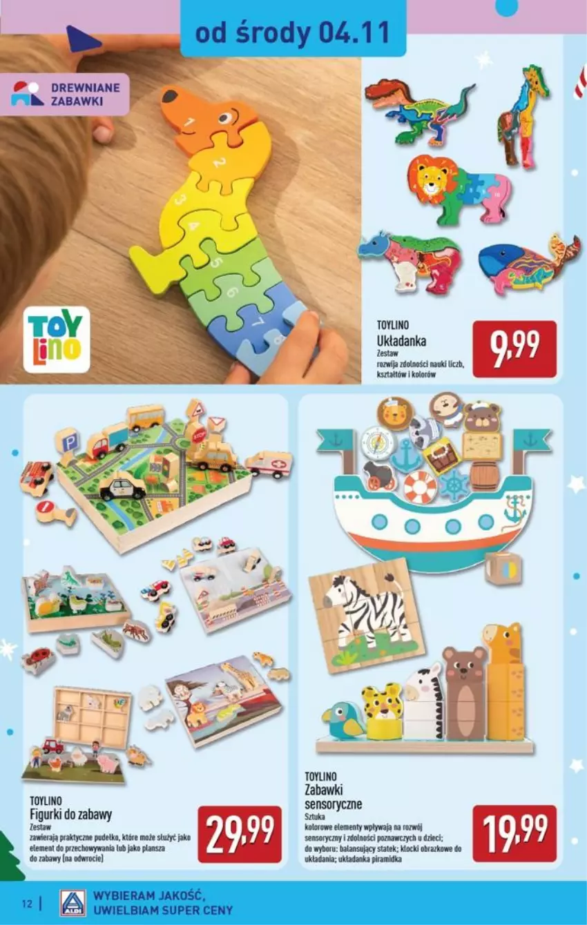 Gazetka promocyjna Aldi - Katalog zabawkowy - ważna 31.10 do 31.10.2026 - strona 12 - produkty: Dzieci, Klocki, Obraz, Por, Układanka