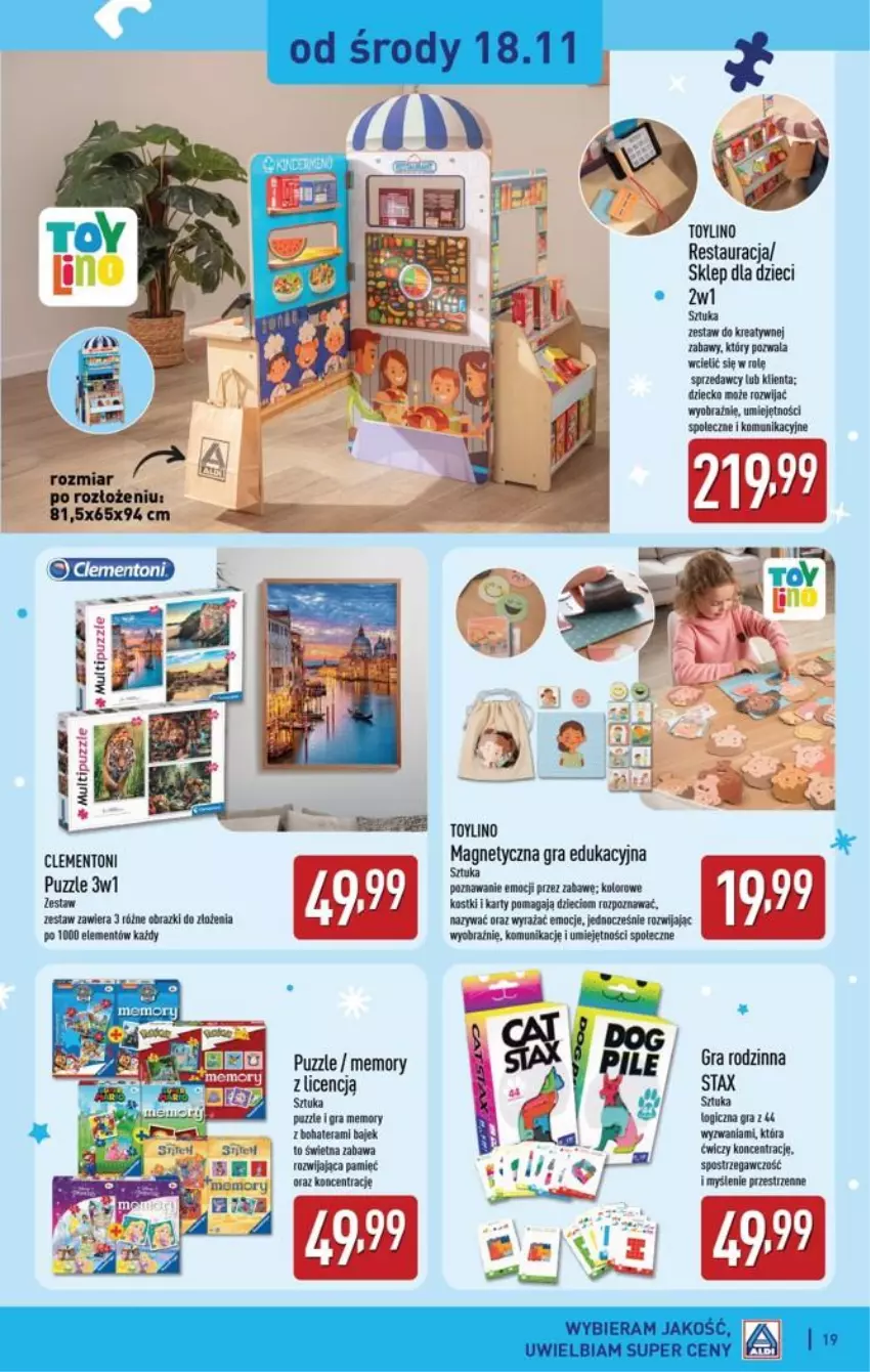 Gazetka promocyjna Aldi - Katalog zabawkowy - ważna 31.10 do 31.10.2026 - strona 19 - produkty: Dzieci, Gra, Por, Puzzle, Sprzedawcy, Tera
