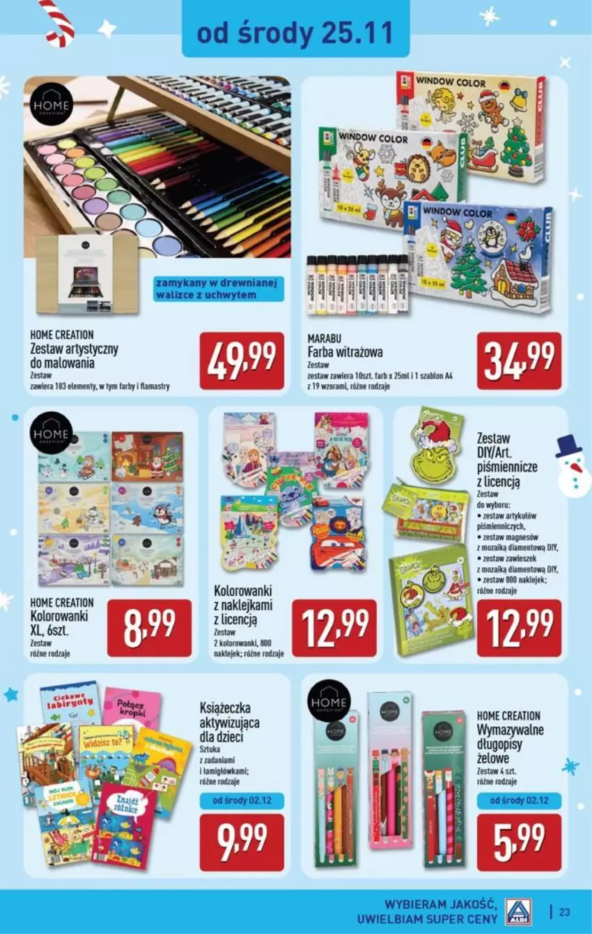 Gazetka promocyjna Aldi - Katalog zabawkowy - ważna 31.10 do 31.10.2026 - strona 23 - produkty: Dzieci, Fa, Flamastry, Klej, Stek