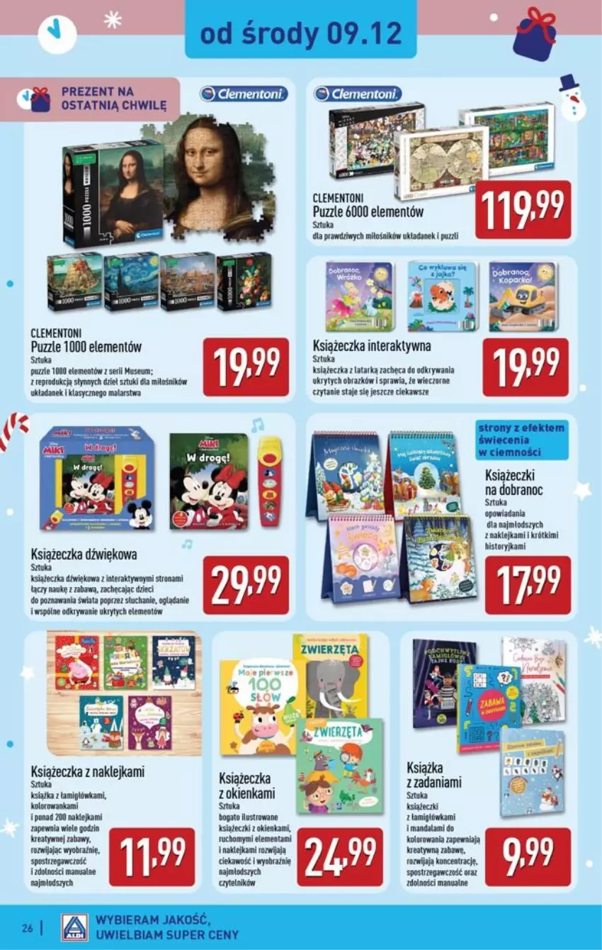 Gazetka promocyjna Aldi - Katalog zabawkowy - ważna 31.10 do 31.10.2026 - strona 26 - produkty: Dzieci, Fa, Kawa, Klej, Książka, Puzzle, Ser, Tera, Zwierzęta