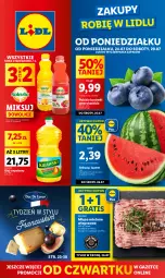 Gazetka promocyjna Lidl - GAZETKA - Gazetka - ważna od 29.07 do 29.07.2023 - strona 1 - produkty: Mięso mielone, Kujawski, Sok, Gra, Olej rzepakowy, Arbuz, Olej, Mięso