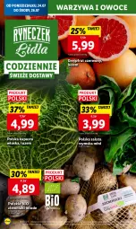 Gazetka promocyjna Lidl - GAZETKA - Gazetka - ważna od 29.07 do 29.07.2023 - strona 22 - produkty: Warzywa, Warzywa i owoce, Ziemniaki, Sałat, Owoce, Grejpfrut