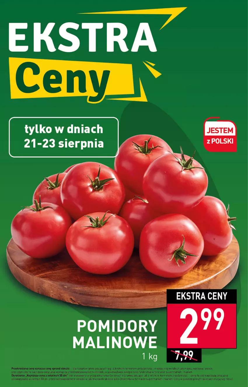 Gazetka promocyjna Stokrotka - Supermarket - ważna 17.08 do 23.08.2023 - strona 5 - produkty: Pomidory