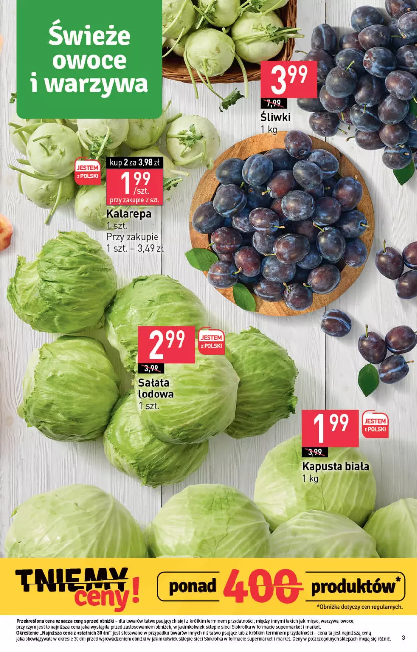 Gazetka promocyjna Stokrotka - Supermarket - ważna 17.08 do 23.08.2023 - strona 7 - produkty: Fa, Mięso, Owoce, Sałat, Warzywa