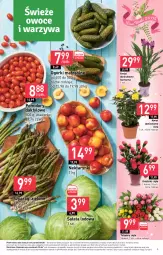 Gazetka promocyjna Stokrotka - Supermarket - Gazetka - ważna od 31.05 do 31.05.2023 - strona 5 - produkty: Kurkuma, Warzywa, Sałata lodowa, Tulipan, Róża, Sałat, Bukiet, Owoce, Pomidory, Mięso, Nektar