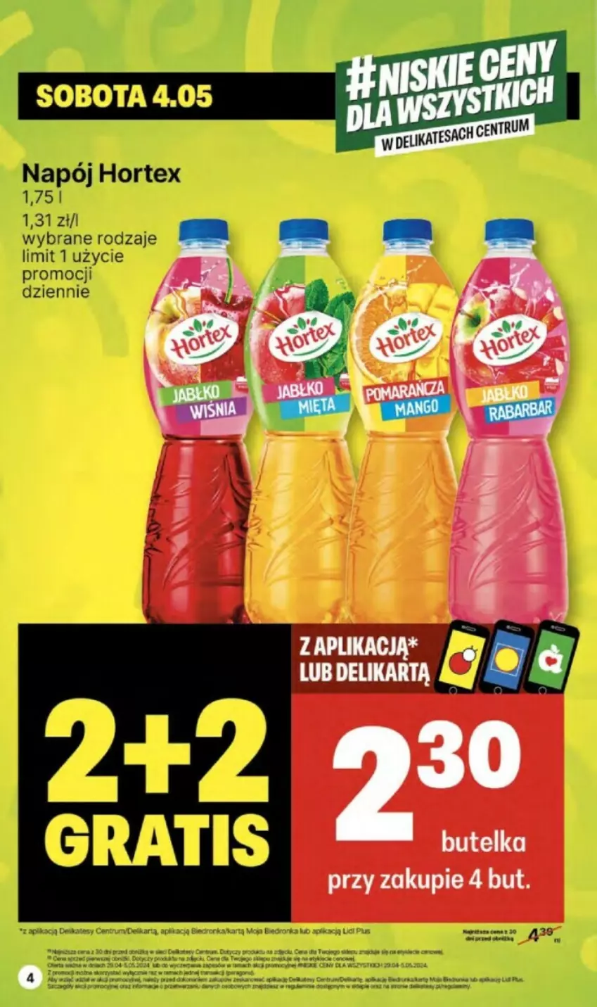 Gazetka promocyjna Delikatesy Centrum - ważna 02.05 do 08.05.2024 - strona 34 - produkty: Gra, Hortex, Napój