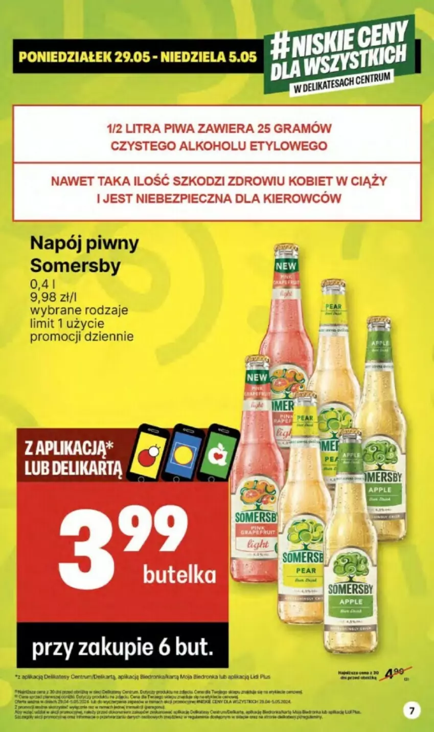 Gazetka promocyjna Delikatesy Centrum - ważna 02.05 do 08.05.2024 - strona 55 - produkty: Napój, Rum, Ser, Somersby