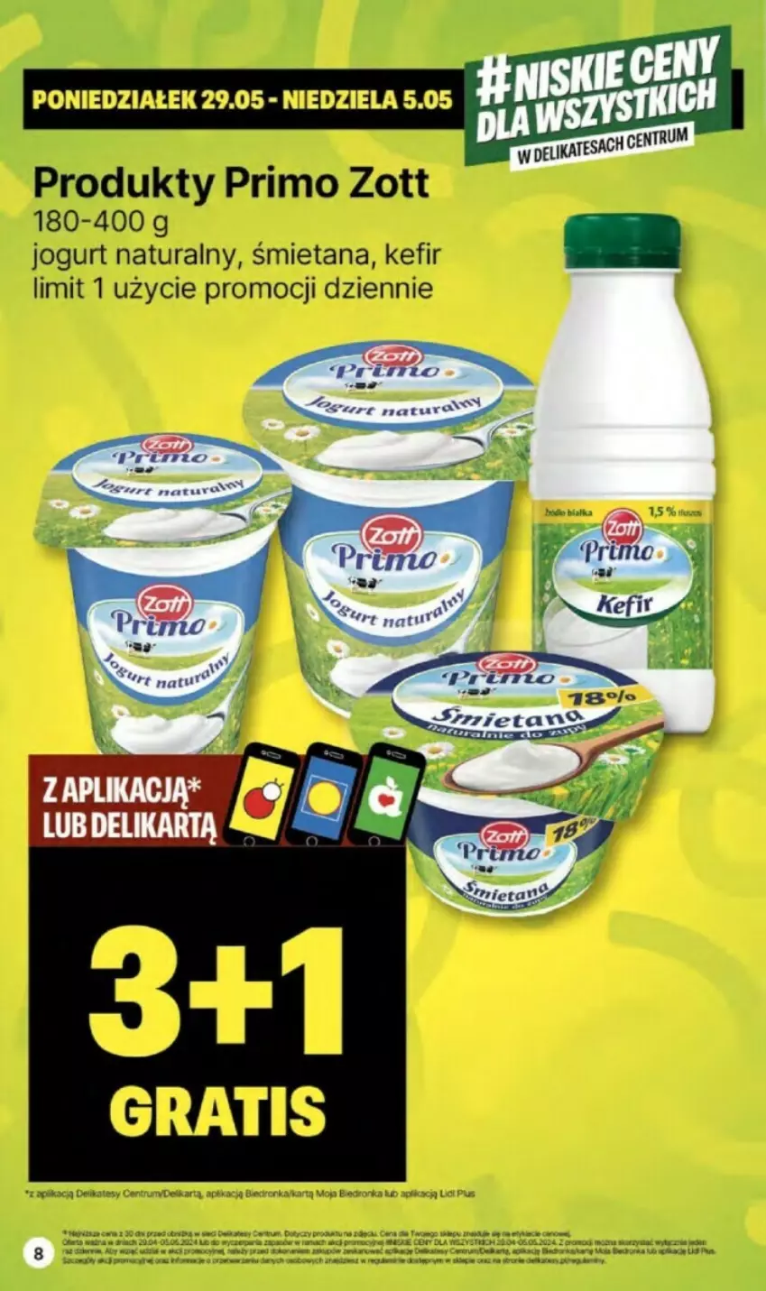 Gazetka promocyjna Delikatesy Centrum - ważna 02.05 do 08.05.2024 - strona 56 - produkty: Jogurt, Jogurt naturalny, Kefir, LG, Rum, Zott
