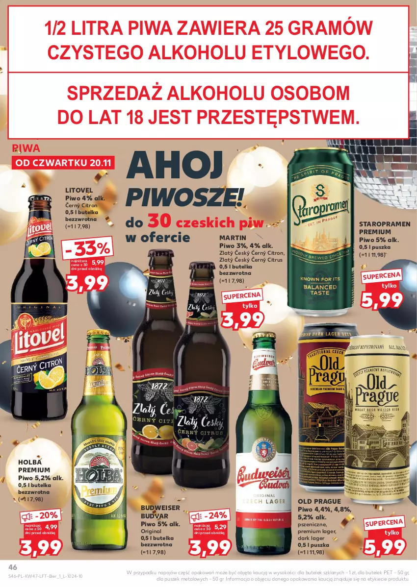 Gazetka promocyjna Kaufland - Gazetka tygodnia - ważna 20.11 do 26.11.2025 - strona 46 - produkty: Gin, Gra, Piwa, Piwo, Ser, Sok