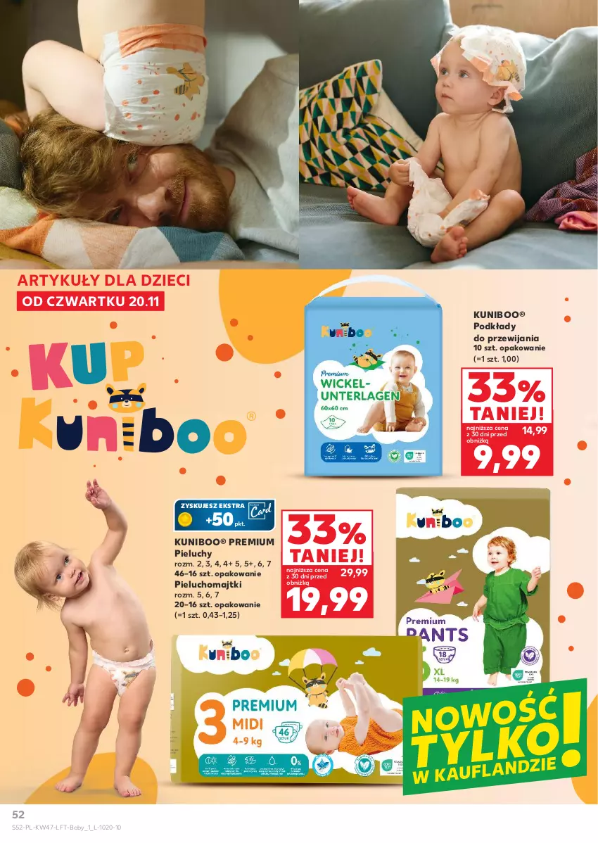 Gazetka promocyjna Kaufland - Gazetka tygodnia - ważna 20.11 do 26.11.2025 - strona 52 - produkty: Dzieci, Majtki, Pieluchomajtki, Pieluchy, Podkład