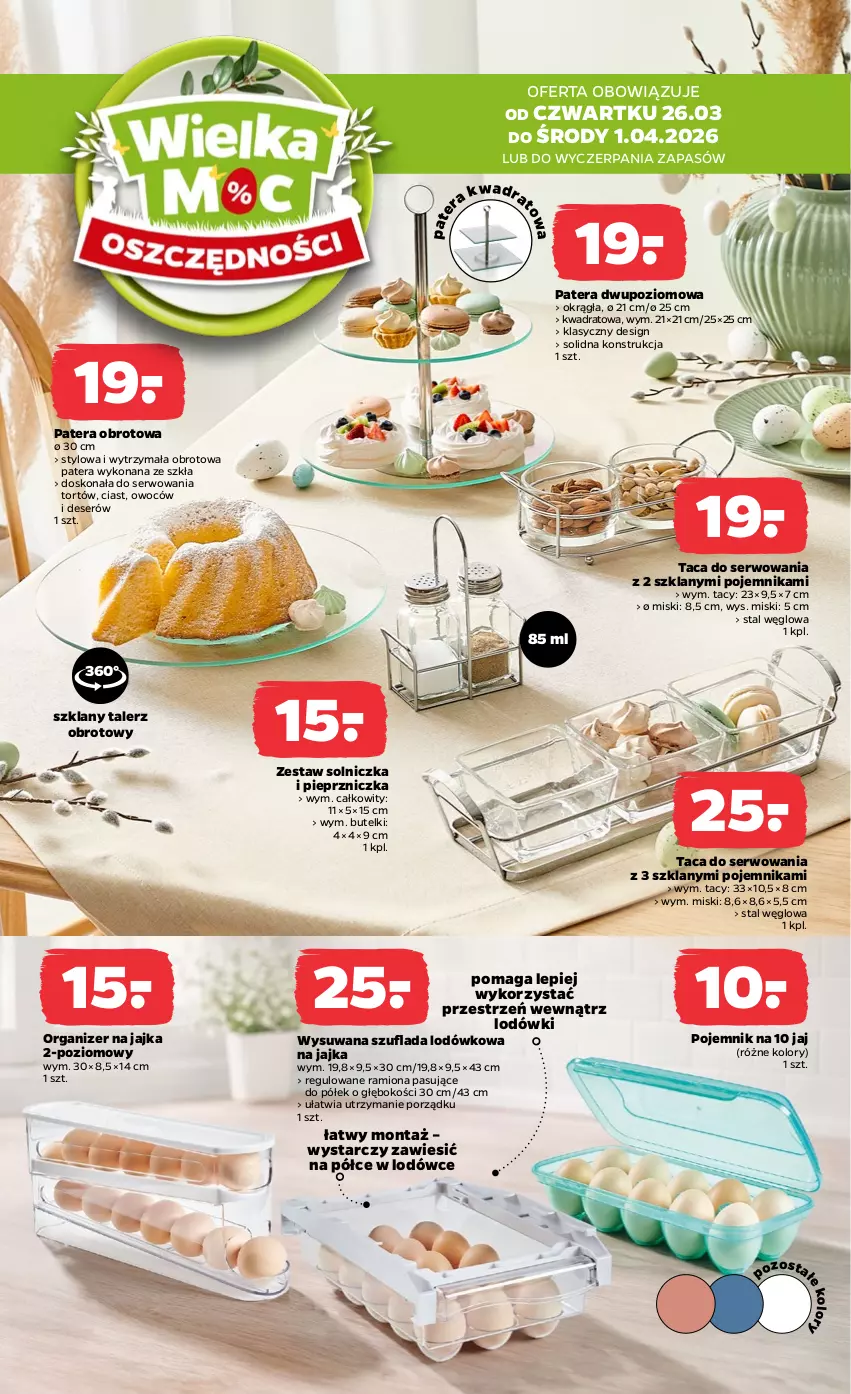 Gazetka promocyjna Netto - Od Czwartku - ważna 26.03 do 01.04.2026 - strona 2 - produkty: Deser, Organizer, Pieprz, Pieprzniczka, Pojemnik, Por, Ser, Solniczka, Taca, Talerz, Tera, Znicz