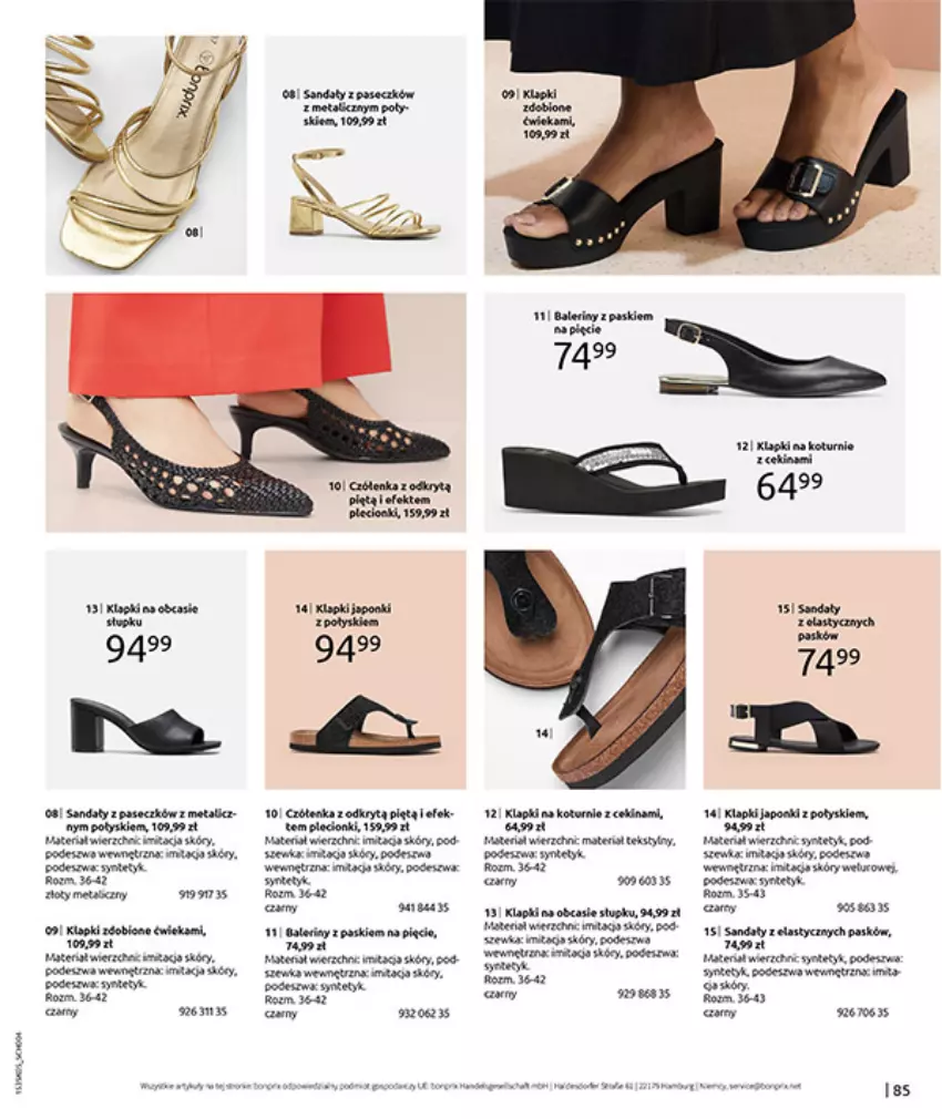Gazetka promocyjna Bonprix - NIE MASZ W CZYM SIĘ OPALAĆ? - ważna 18.05 do 15.06.2026 - strona 87 - produkty: Baleriny, Fa, Feta, Klapki, Sandał, Sól, Top