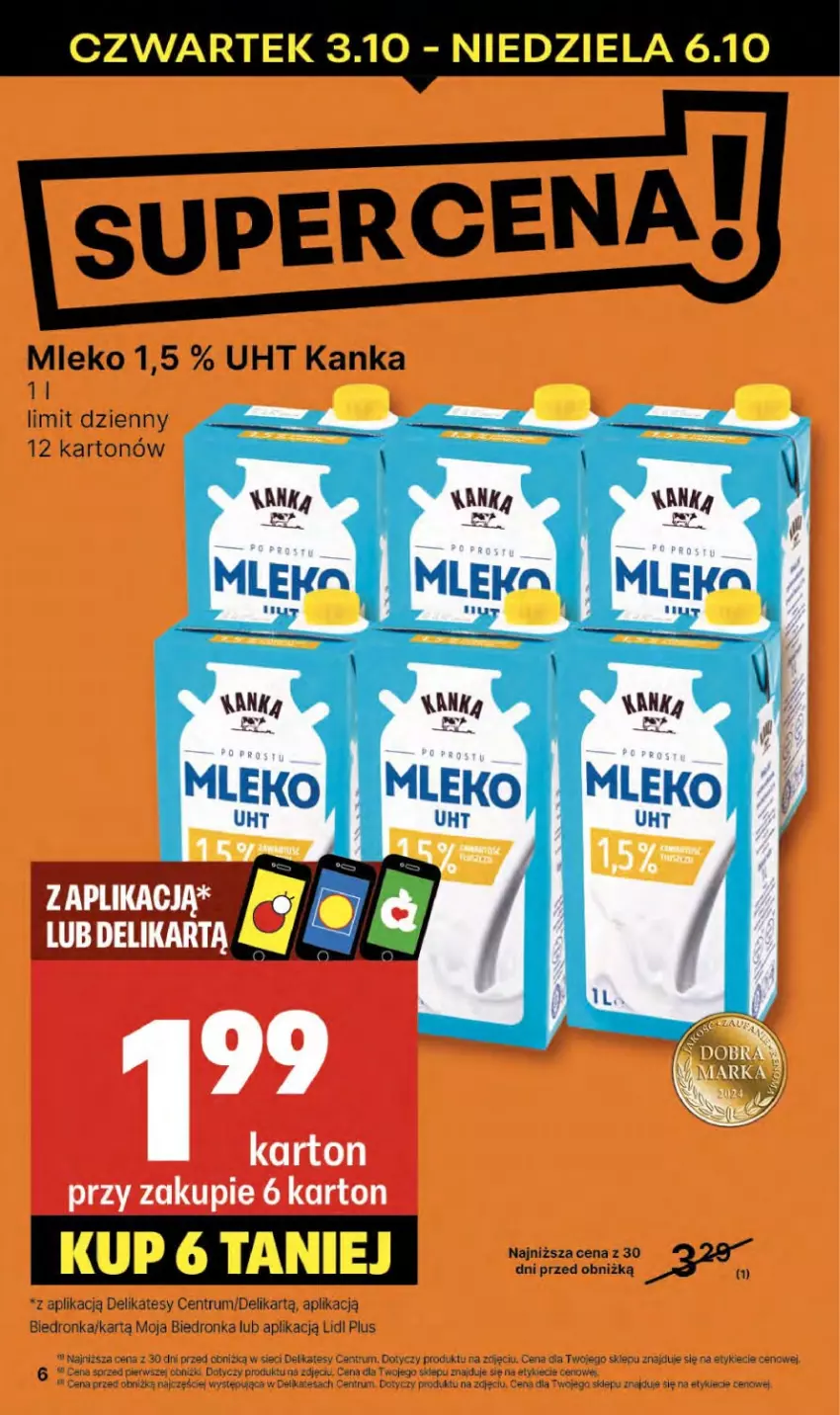 Gazetka promocyjna Delikatesy Centrum - NOWA GAZETKA Delikatesy Centrum od 3 października! 3-9.10.2024 - ważna 03.10 do 09.10.2024 - strona 6 - produkty: Mleko, Rum