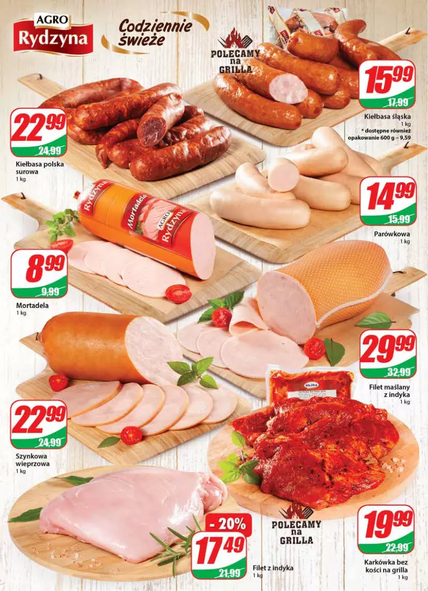 Gazetka promocyjna Dino - Gazetka - ważna 18.08 do 24.08.2021 - strona 10 - produkty: Grill, Kiełbasa, Szynkowa wieprzowa