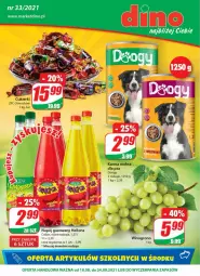 Gazetka promocyjna Dino - Gazetka - Gazetka - ważna od 24.08 do 24.08.2021 - strona 1 - produkty: JBL, Cukier, Hellena, Napój gazowany, Cukierki, Wino, Napój